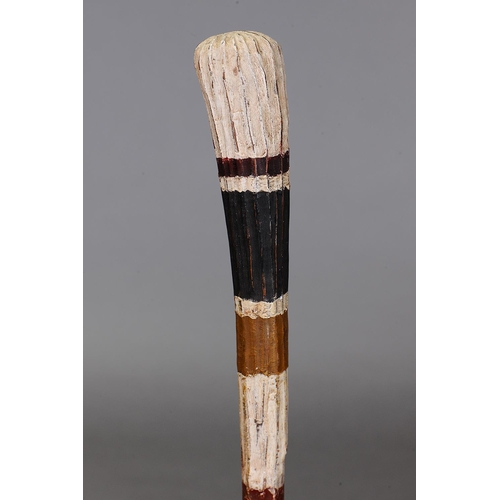 1074 - TIWI THROWING CLUB, TIWI GROUP, MELVILLE AND BATHURST ISLANDS, NORTHERN TERRITORY. Carved and engrav... 