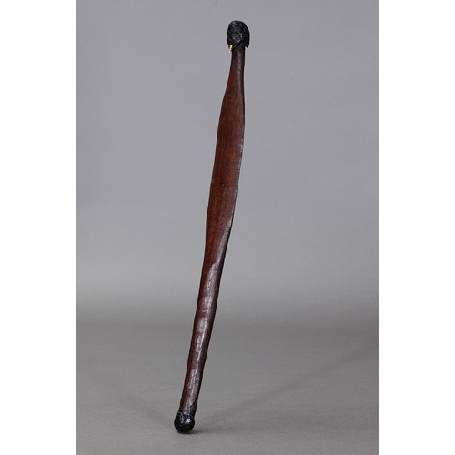 1078 - SPEAR THROWER (WOOMERA), SOUTH EAST SOUTH AUSTRALIA. Carved hardwood, bone and spinifex resin. Appro... 