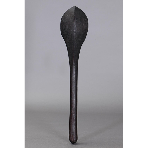 1080 - RARE EARLY CLUB, SOUTH EAST COASTAL NEW SOUTH WALES. Carved hardwood. Approx L49.5 x 10cm. PROVENANC... 