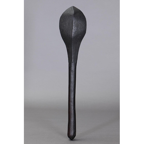 1080 - RARE EARLY CLUB, SOUTH EAST COASTAL NEW SOUTH WALES. Carved hardwood. Approx L49.5 x 10cm. PROVENANC... 