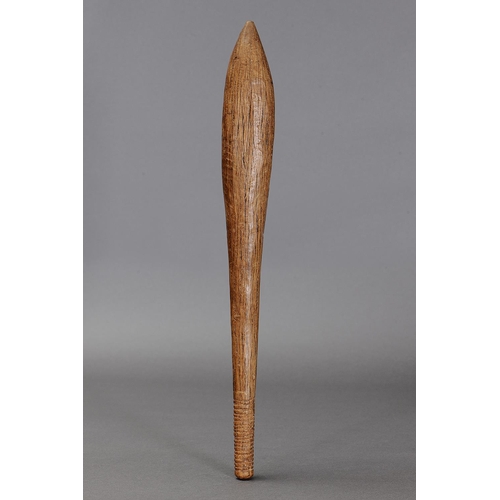 1081 - EARLY CLUB, CONDAH LAKES, VICTORIA. Carved and engraved hardwood. Approx L54 x 6cm. PROVENANCE Colle... 