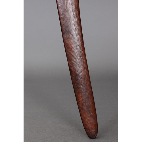 1084 - LARGE BOOMERANG CLUB, COOPERS CREEK REGION, SOUTH AUSTRALIA. Carved and engraved hardwood. Of thick ... 