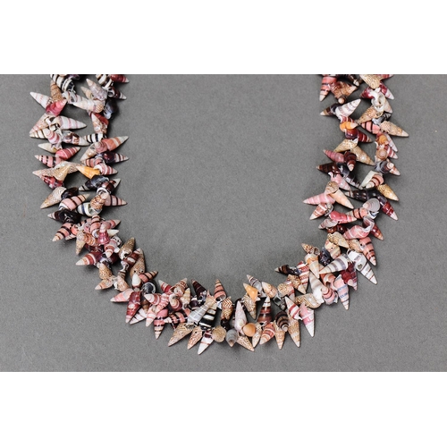 1093 - SHELL NECKLACE, TASMANIA. Shells strung on machine twisted thread. Approx L42 x 1cm. PROVENANCE Priv... 