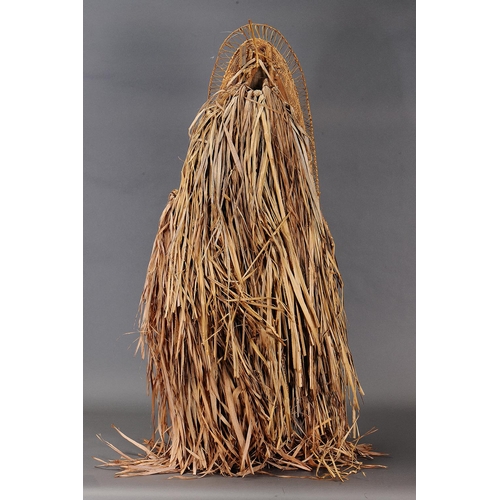 1108 - LARGE BOARD MASK (HOKORE), PAPUAN GULF, PAPUA NEW GUINEA. Carved wood, plant fibre and natural pigme... 