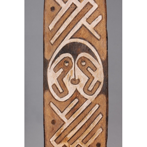 1110 - GOPE ANCESTRAL BOARD, PAPUAN GULF, PAPUA NEW GUINEA. Carved and engraved wood and natural pigments. ... 