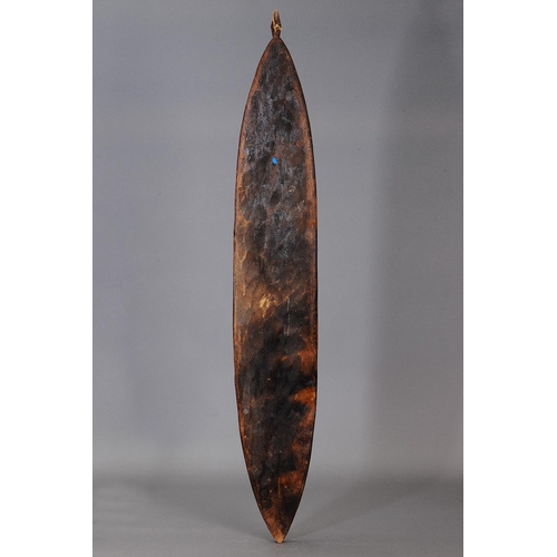 1110 - GOPE ANCESTRAL BOARD, PAPUAN GULF, PAPUA NEW GUINEA. Carved and engraved wood and natural pigments. ... 