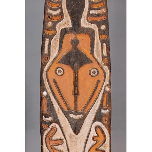 1111 - GOPE ANCESTRAL BOARD, PAPUAN GULF, PAPUA NEW GUINEA. Carved and engraved wood and natural pigments. ... 