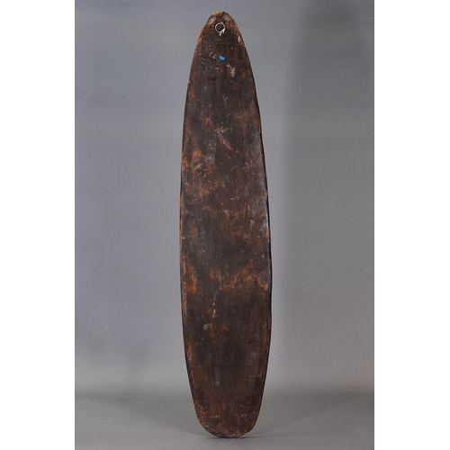 1111 - GOPE ANCESTRAL BOARD, PAPUAN GULF, PAPUA NEW GUINEA. Carved and engraved wood and natural pigments. ... 