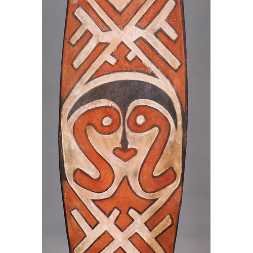 1112 - GOPE ANCESTRAL BOARD, PAPUAN GULF, PAPUA NEW GUINEA. Carved and engraved wood and natural pigments. ... 