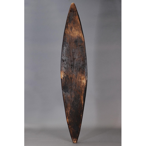 1112 - GOPE ANCESTRAL BOARD, PAPUAN GULF, PAPUA NEW GUINEA. Carved and engraved wood and natural pigments. ... 