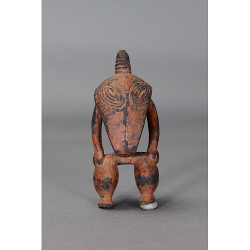 1131 - SEPIK FIGURE, PAPUA NEW GUINEA. Carved and engraved wood with natural pigments. Approx L14 x 6.5cm. ... 