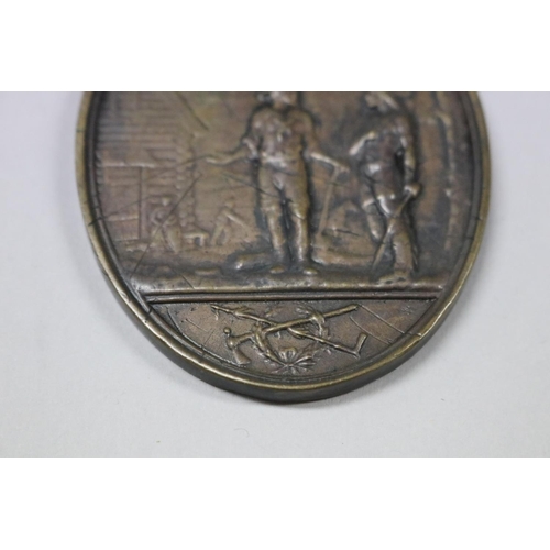 1183 - Antique (1789) George Washington Indian Peace U.S. Medal. Largest Size, 76 mm. First Reverse Restrik... 