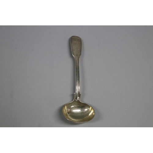 133 - Antique Victorian hallmarked sterling silver Fiddle and thread ladle, London 1841-42, William Eaton,... 