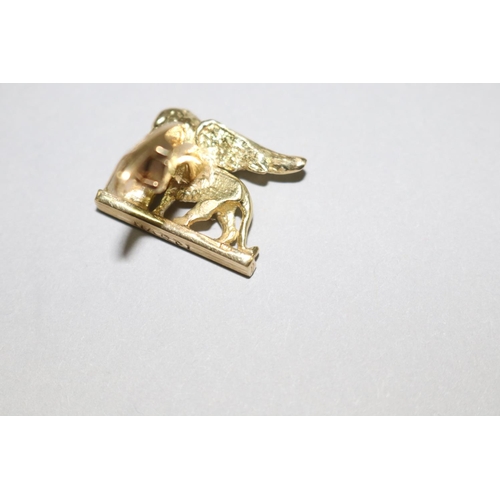 161 - Pair of Nardi 18ct gold Venetian winged lion of St. Mark cufflinks, approx 20 grams, approx 2.2cm W ... 