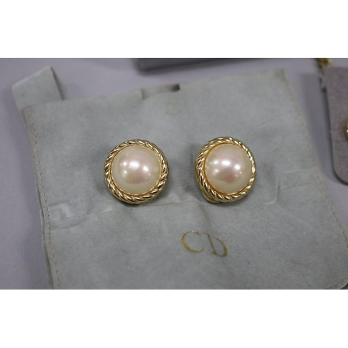 173 - Designer jewellery - Chanel clip earrings along with Christian Dior clip Earrings and two pairs of C... 