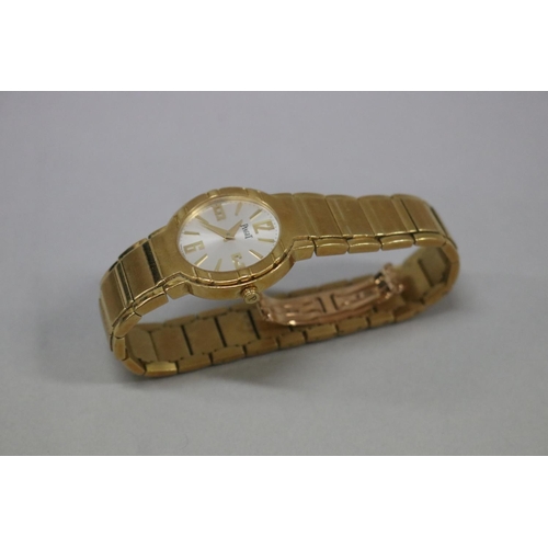 176 - Piaget Polo 27500 ladies 18ct gold wristwatch, fully marked, with documentation, approx total weight... 