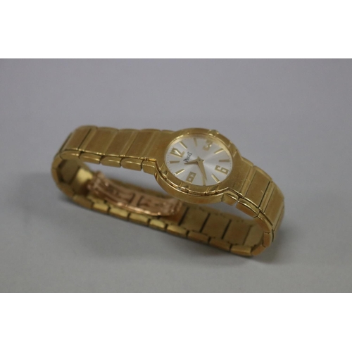 176 - Piaget Polo 27500 ladies 18ct gold wristwatch, fully marked, with documentation, approx total weight... 