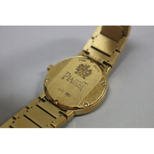 176 - Piaget Polo 27500 ladies 18ct gold wristwatch, fully marked, with documentation, approx total weight... 