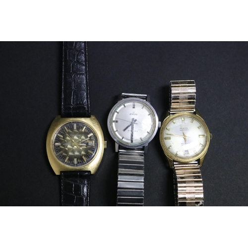 13 - Three Gents wrist watches, Cheveron, Tyson, Enicar (3)