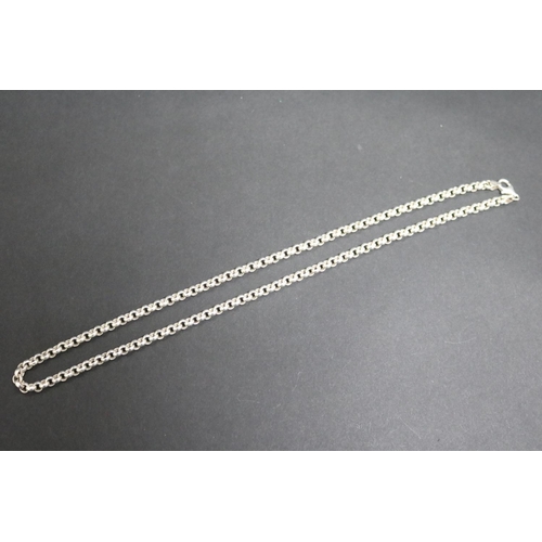 36 - Italian silver linked chain, approx 35gms and approx 55cm L