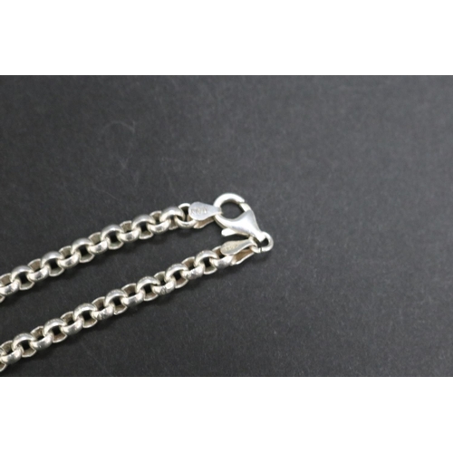 36 - Italian silver linked chain, approx 35gms and approx 55cm L