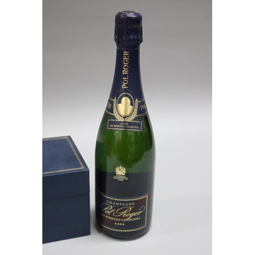 207 - Sir Winston Churchill Cuvee Pol Roger 2002 Champagne in fitted presentation case, ex Einfeld Collect... 