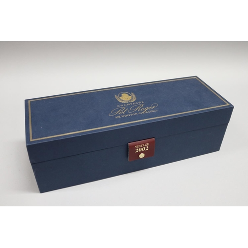 207 - Sir Winston Churchill Cuvee Pol Roger 2002 Champagne in fitted presentation case, ex Einfeld Collect... 