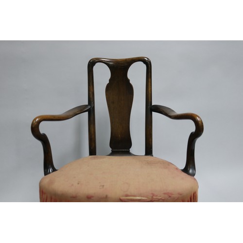 226 - Rare antique Queen Anne revival dolls or child's chair with Sheppard crook arms, well made, likely a... 