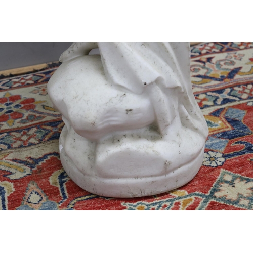 263 - Antique 19th century marble figure of a bathing Venus, approx 90cm H