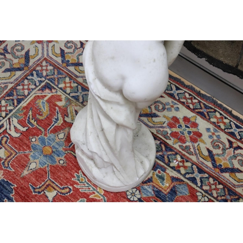263 - Antique 19th century marble figure of a bathing Venus, approx 90cm H