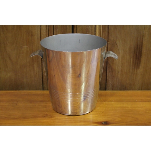 27 - Vintage French champagne bucket, approx 20cm H x 19cm Dia