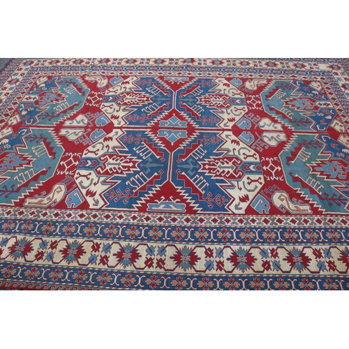 277 - Large Persian handmade Somak carpet, approx 394cm x 274cm