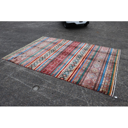 279 - Fine Afghan handmade Chobi carpet, approx 208cm x 308cm