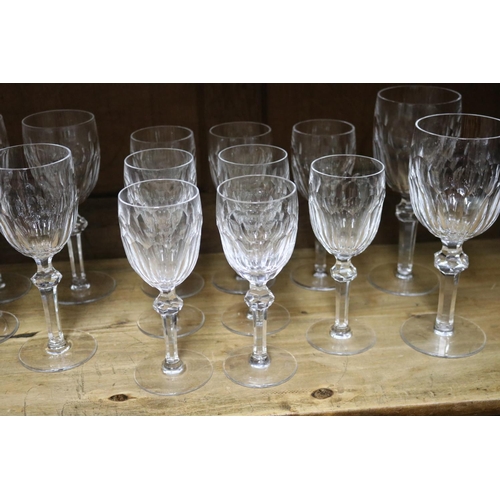 331 - Collection of Waterford Curraghmore wine glasses and Lismore spirit glasses, approx 23