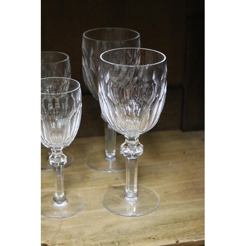 331 - Collection of Waterford Curraghmore wine glasses and Lismore spirit glasses, approx 23