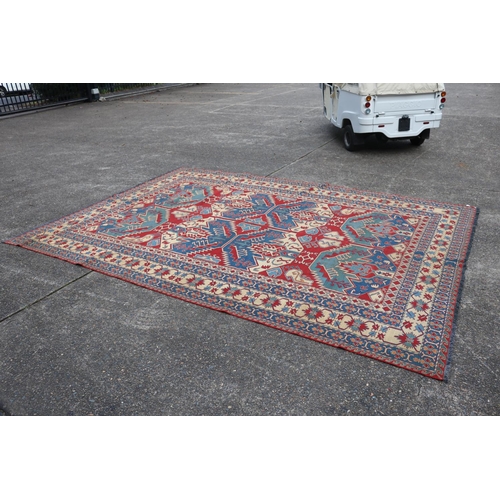 277 - Large Persian handmade Somak carpet, approx 394cm x 274cm