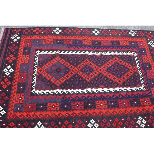 290 - Persian handmade wool Kilim carpet, approx 137cm x 230cm