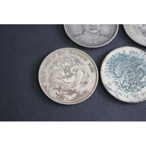 309 - Five Chinese silver coins (5)