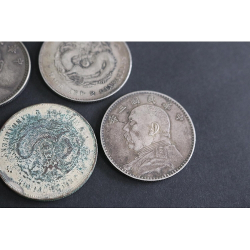 309 - Five Chinese silver coins (5)