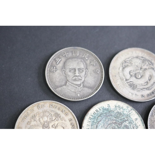 309 - Five Chinese silver coins (5)