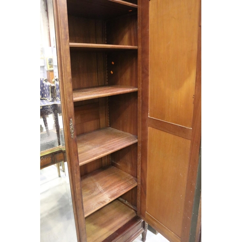 313 - Antique French Louis XVI style two door armoire, approx 240cm H x 138cm W x 58cm D