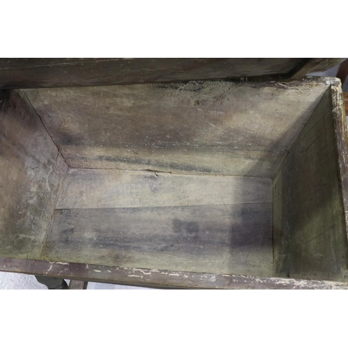 211 - Antique French kneading trough, approx 74cm H x 87cm W x 54cm D
