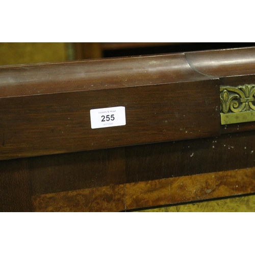 255 - Fine antique French bed, approx 150cm H x 210cm L x 192cm W