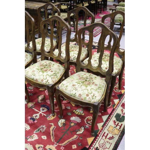 528 - Set of six vintage French Louis XV style chairs (6)