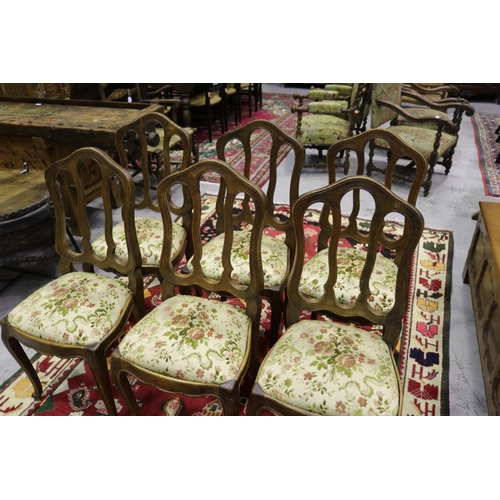 528 - Set of six vintage French Louis XV style chairs (6)