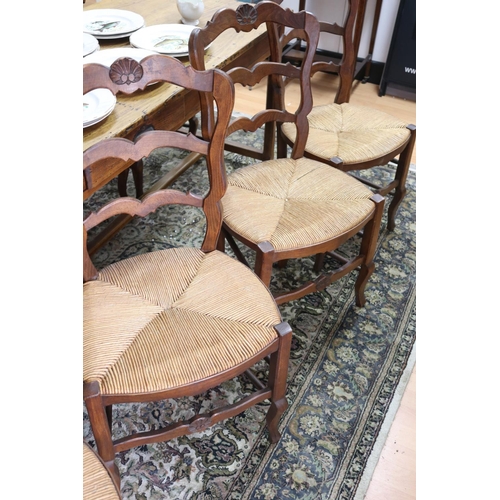 310 - Set of French Louis XV style dining chairs (8)