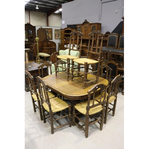 368 - Matched set of ten French Louis XV style chairs, six and four (10)