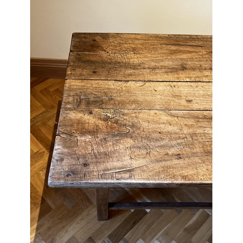1140 - Antique rustic single drawer desk/table, approx 79cm H x 110cm W x 78cm D