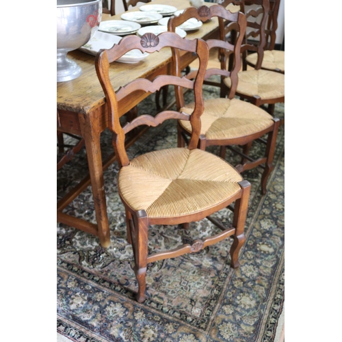 310 - Set of French Louis XV style dining chairs (8)