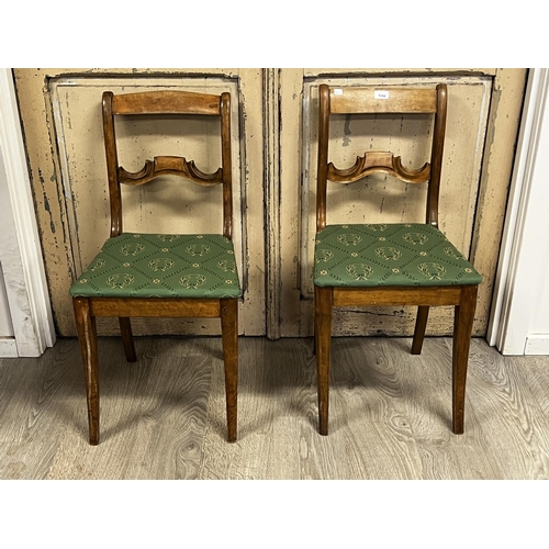 1042 - Pair of Biedermeier side chairs, sabre legs (2)